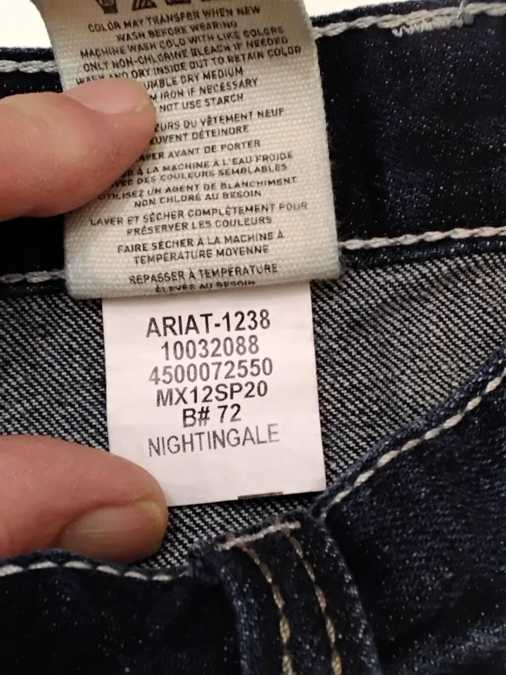 Ariat M5 Coltrane Slim Straight Jeans 40x32 Nightingale Stretch Stackable Boot